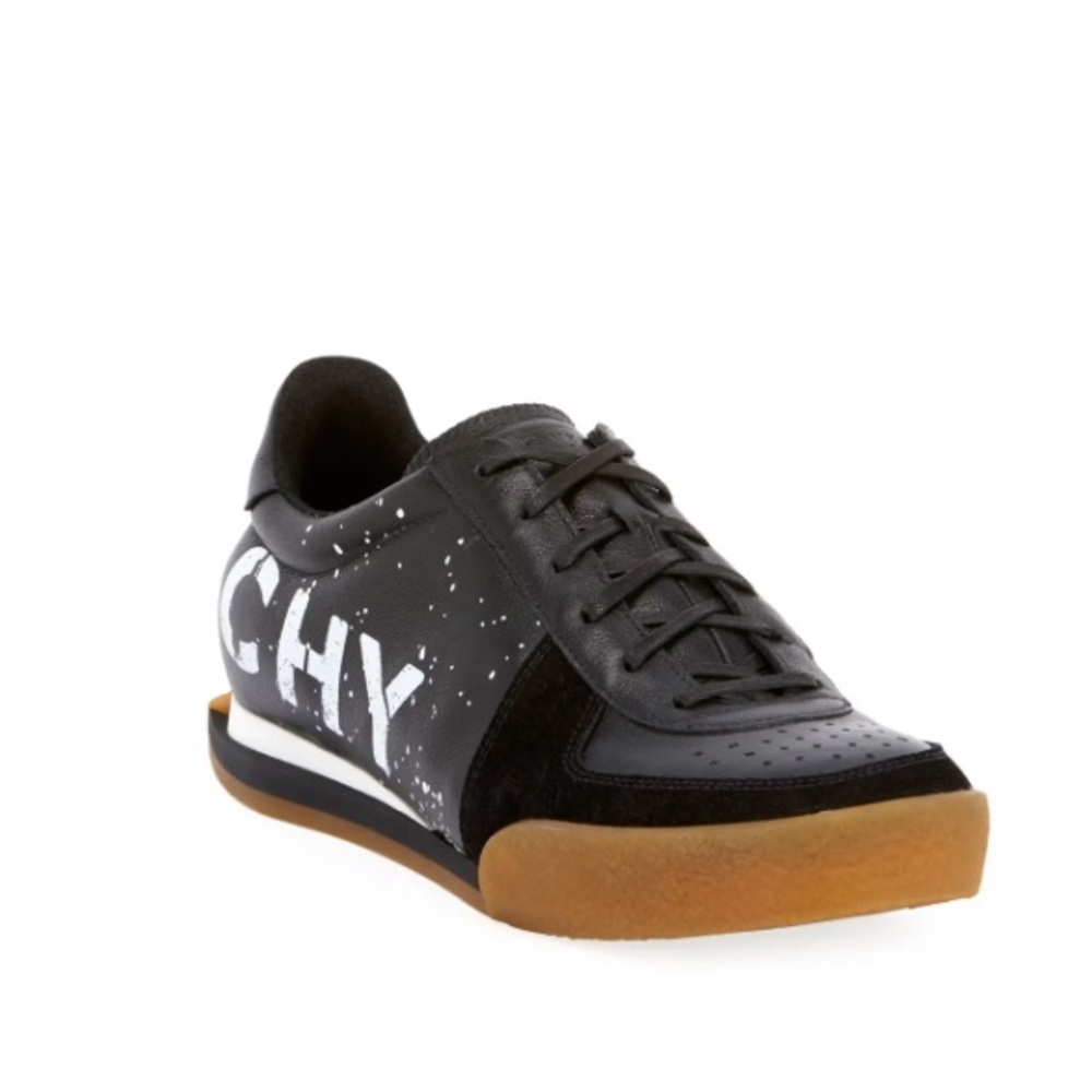 GIVENCHY Set 3 Logo-Print Leather Tennis Sneakers Size 44 or 11